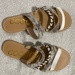 Ccocci strap slip on sandals